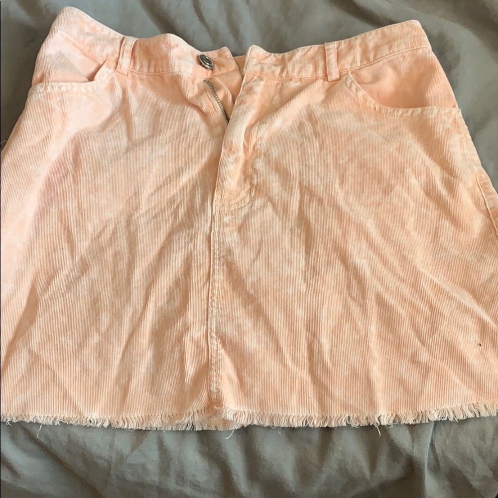 light pink skirt
